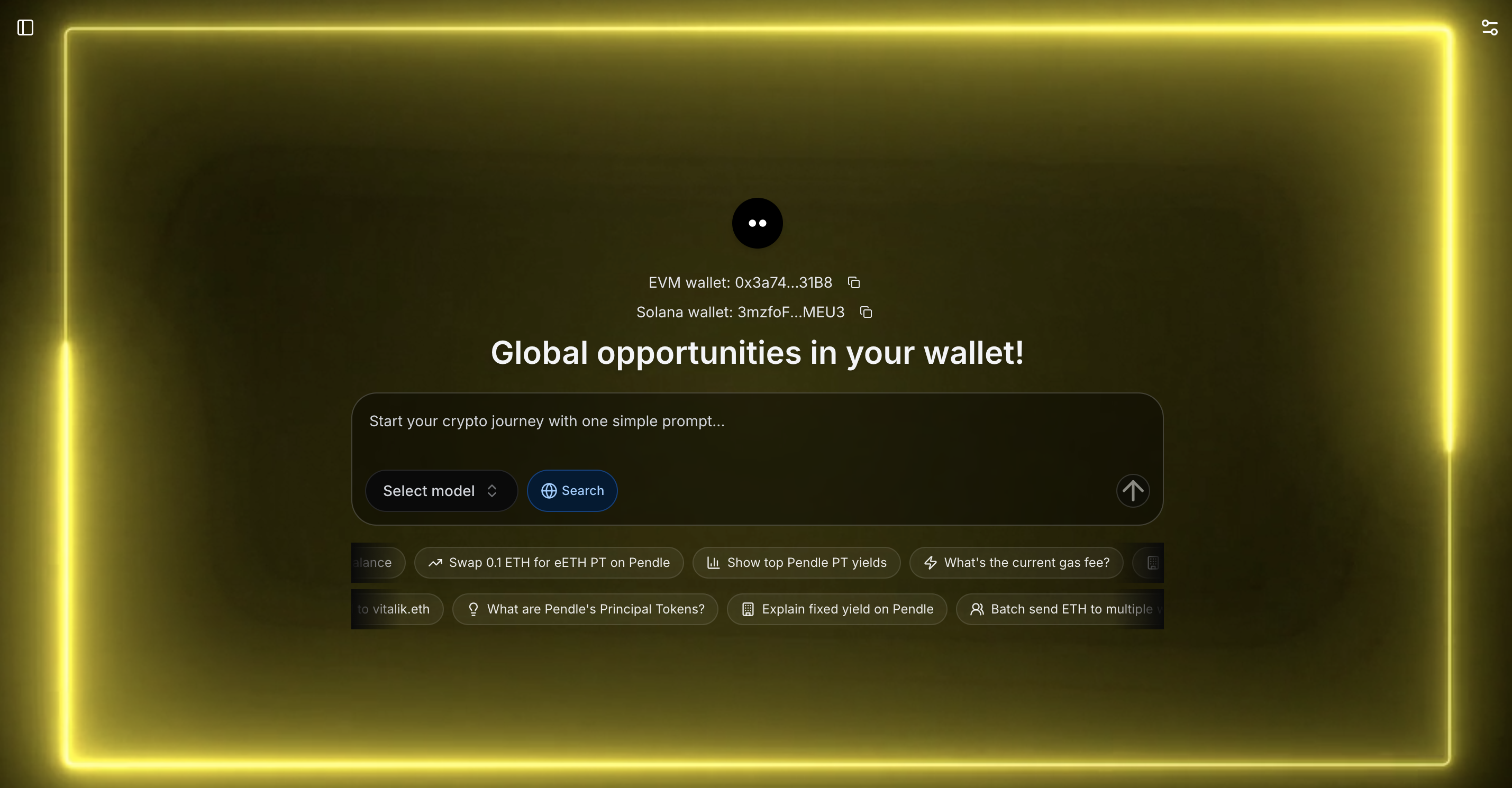 Jarvis AI agent product screen